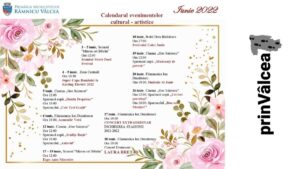 Calendarul evenimentelor cultural – artistice din luna Iunie 2022 in Râmnicu Vâlcea