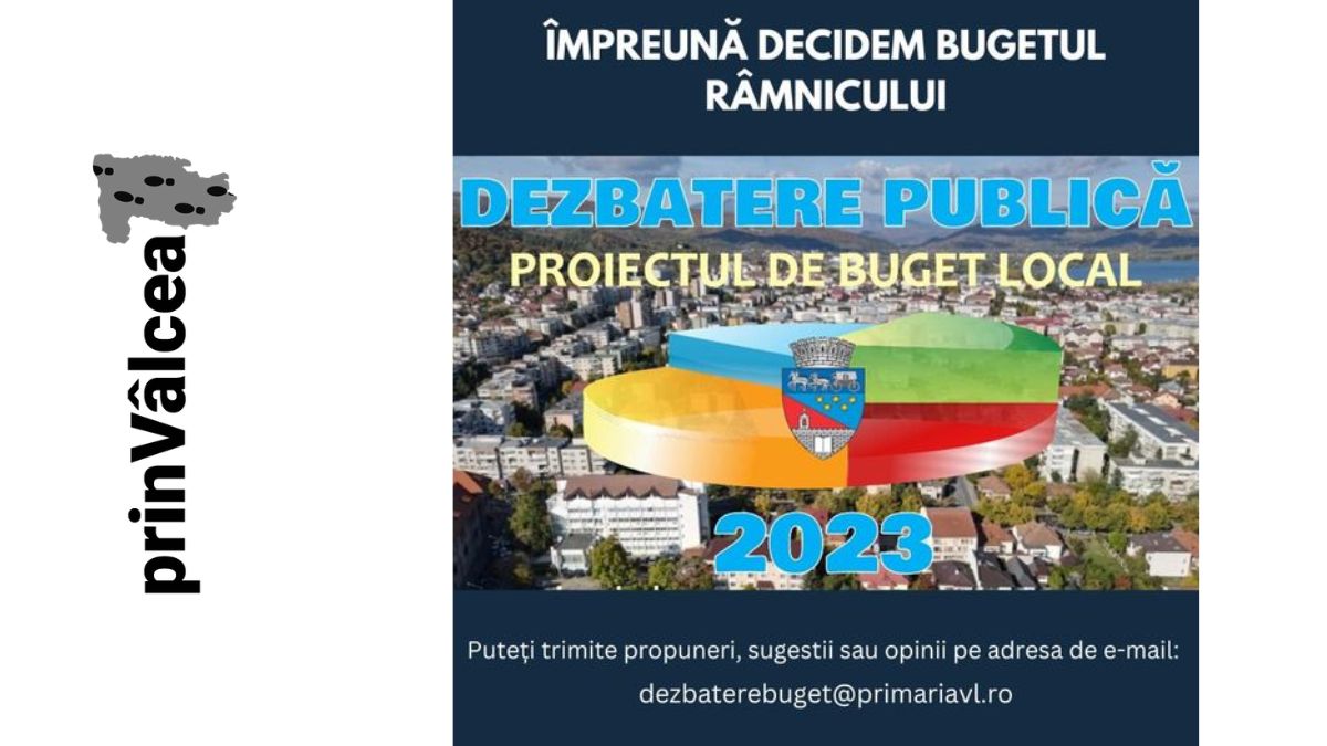 Proiectul bugetului local al Râmnicului pe anul 2023 – dezbatere publică